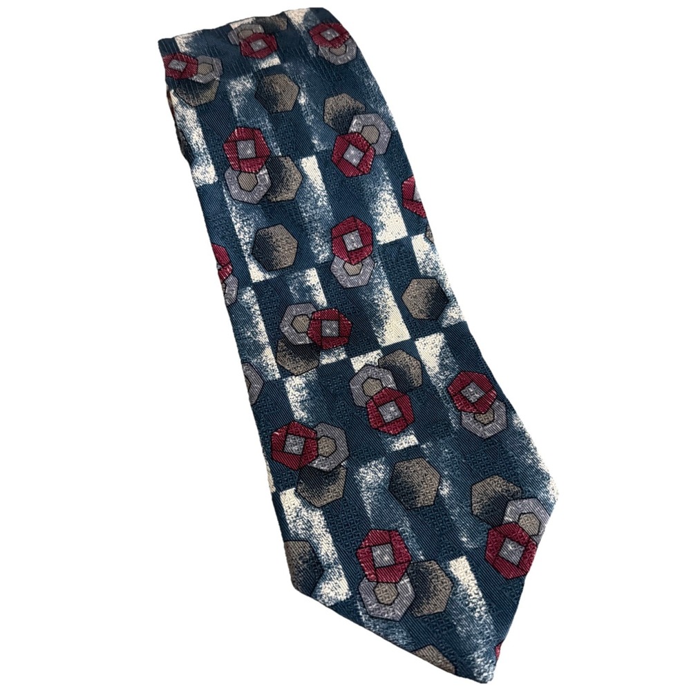 Robert Talbott Studio Silk Tie Necktie Geo Pattern 4"x64" long